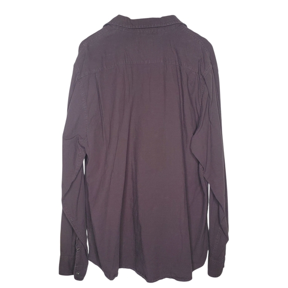 Wrangler Gray Vintage Wash Button Down Long Sleeve Casual Shirt Size 2XL Cotton - Picture 5 of 8